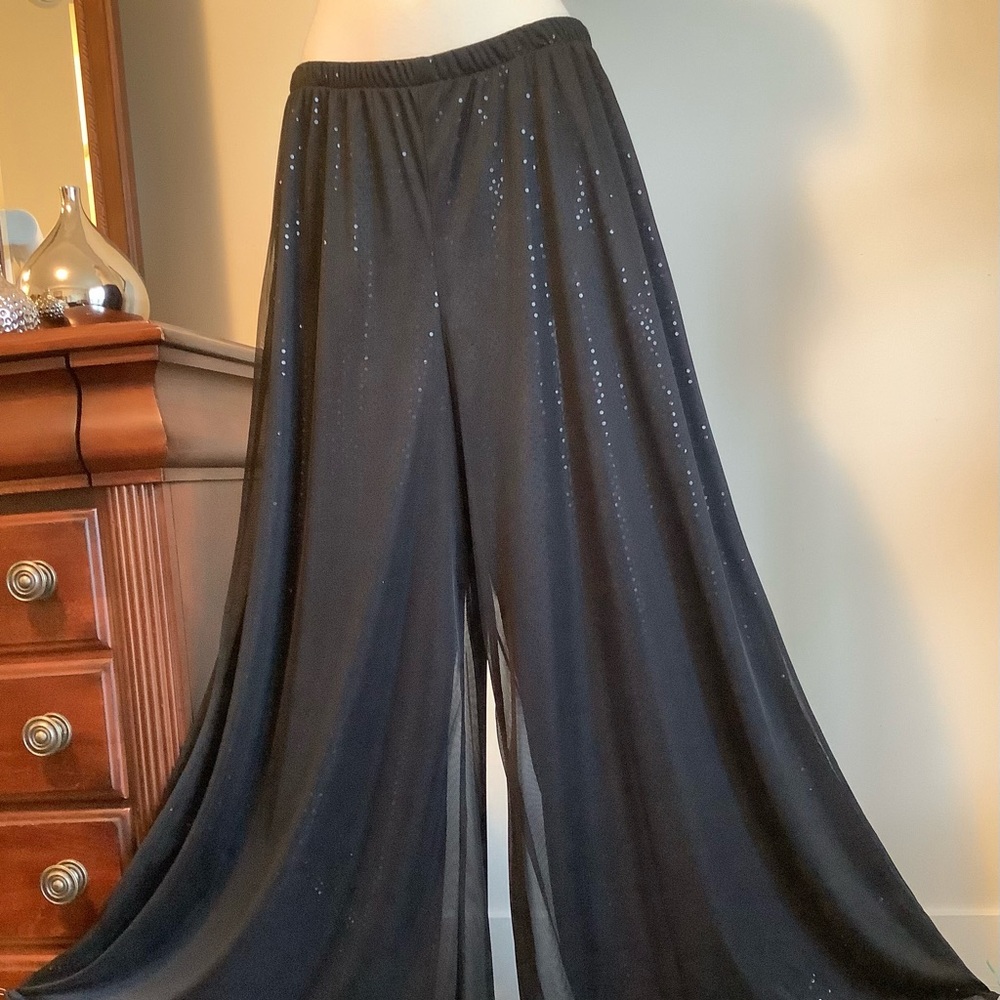 NWOT Black Palazzo-Style Pants